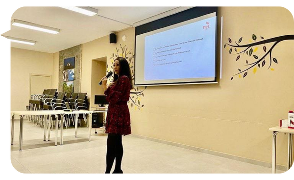 Renee Aguilar en acción