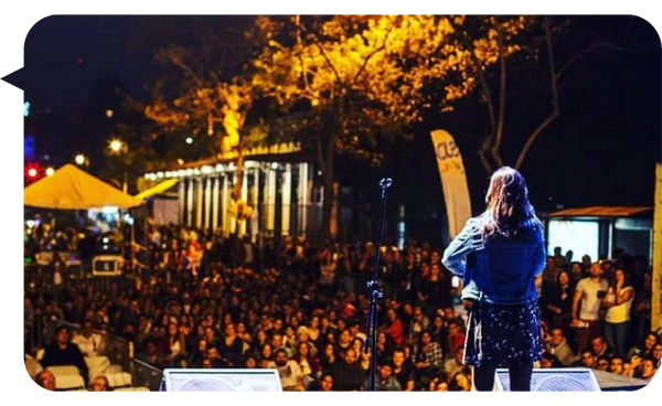 Carolina Noriega en acción